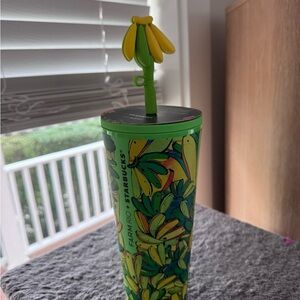 Starbucks Farm Rio + Bananas tumbler 24 oz- NEW